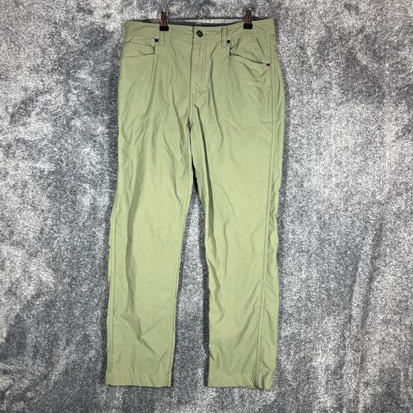 Western Rise Pants Mens 32x28 Green Evolution Travel Outdoors Hiking Commute - Picture 1 of 10